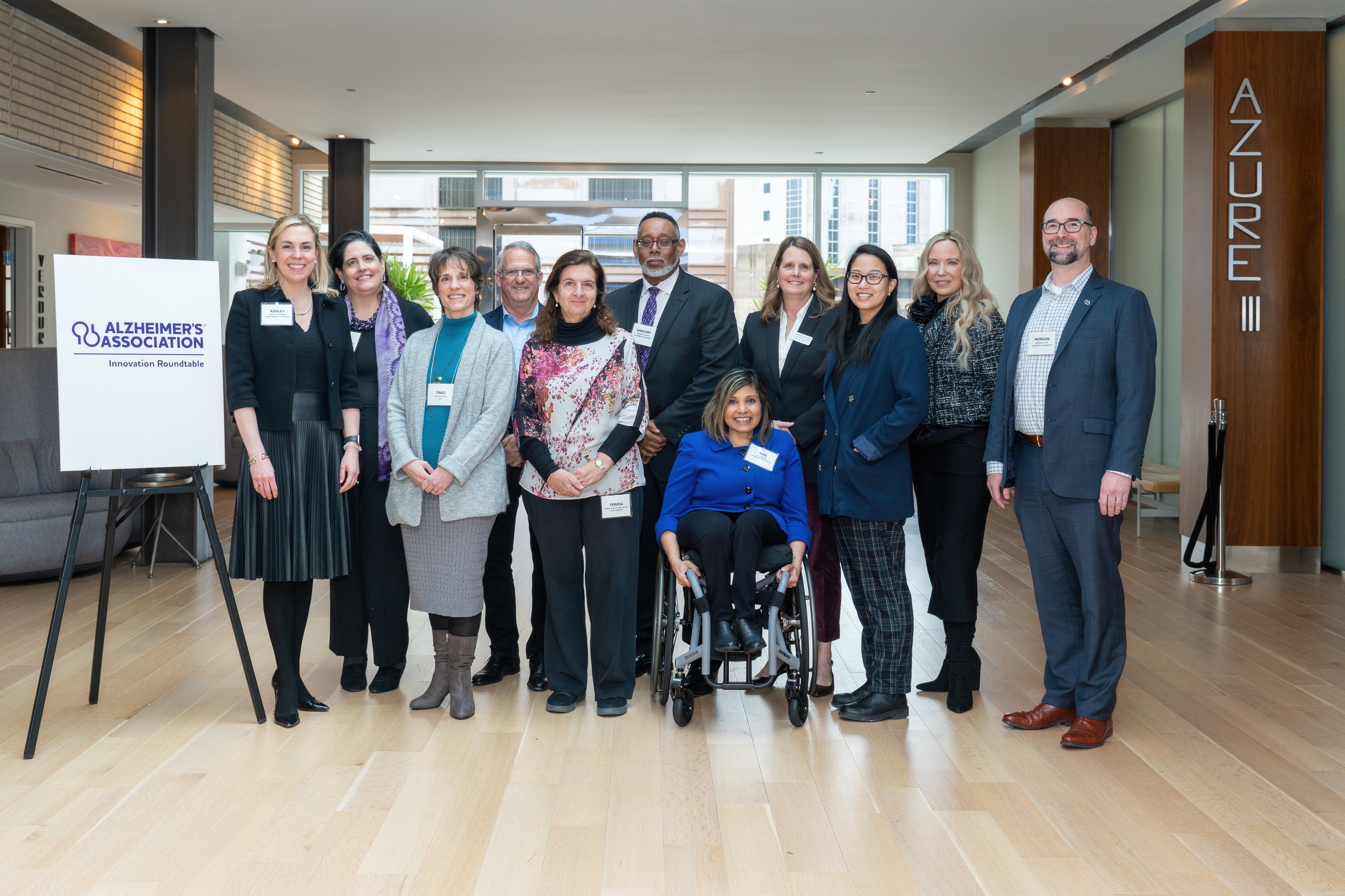 Picture of people at Alzheimer's Association pitch competition