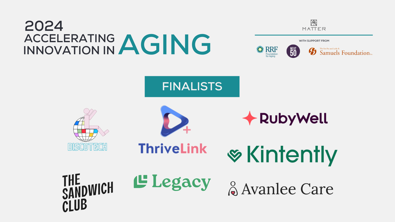 MATTER selects seven caregiving startups for third Accelerating Innovation in Aging cohort