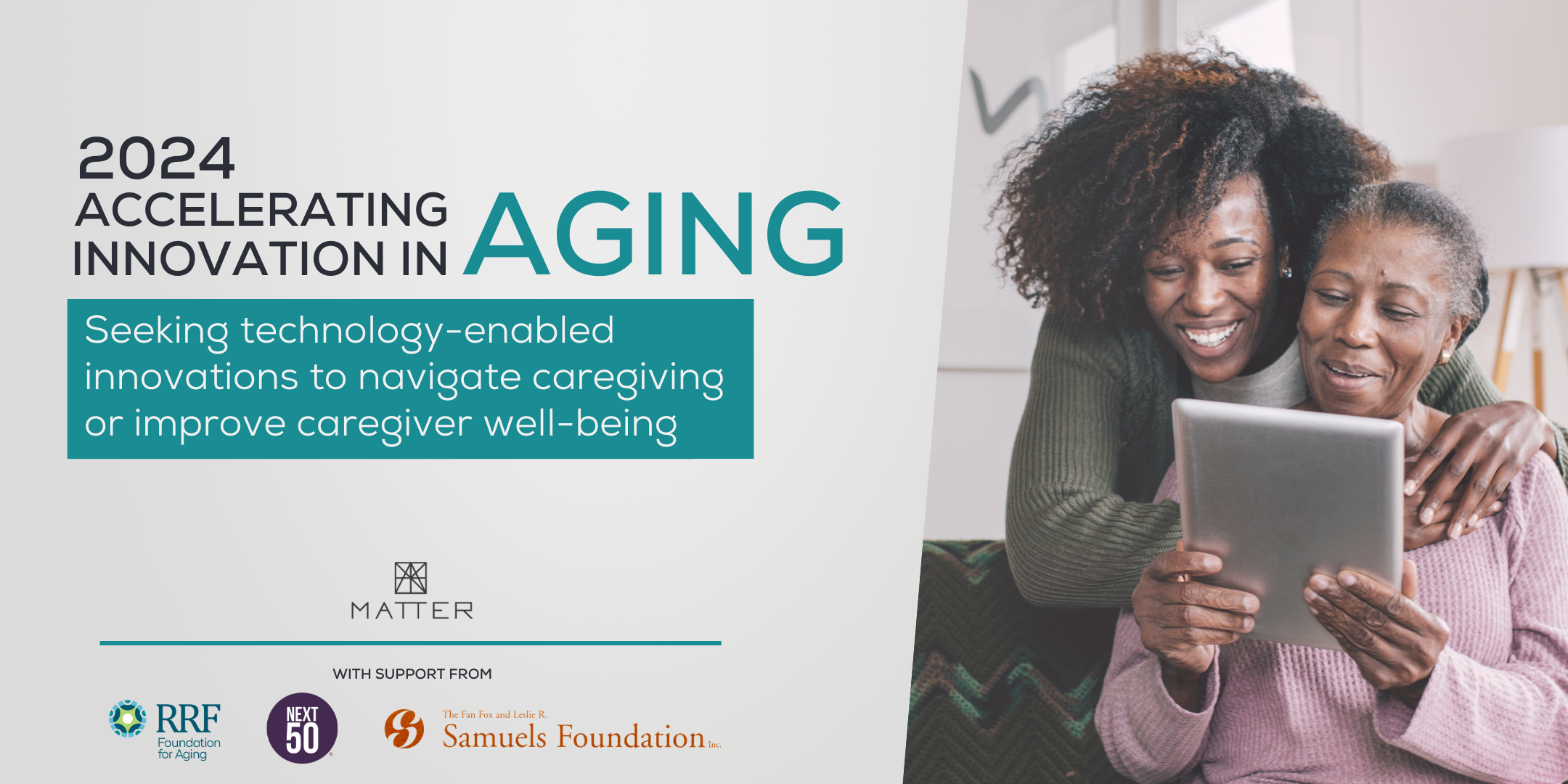 MATTER launches third annual Accelerating Innovation in Aging accelerator to improve caregiving
