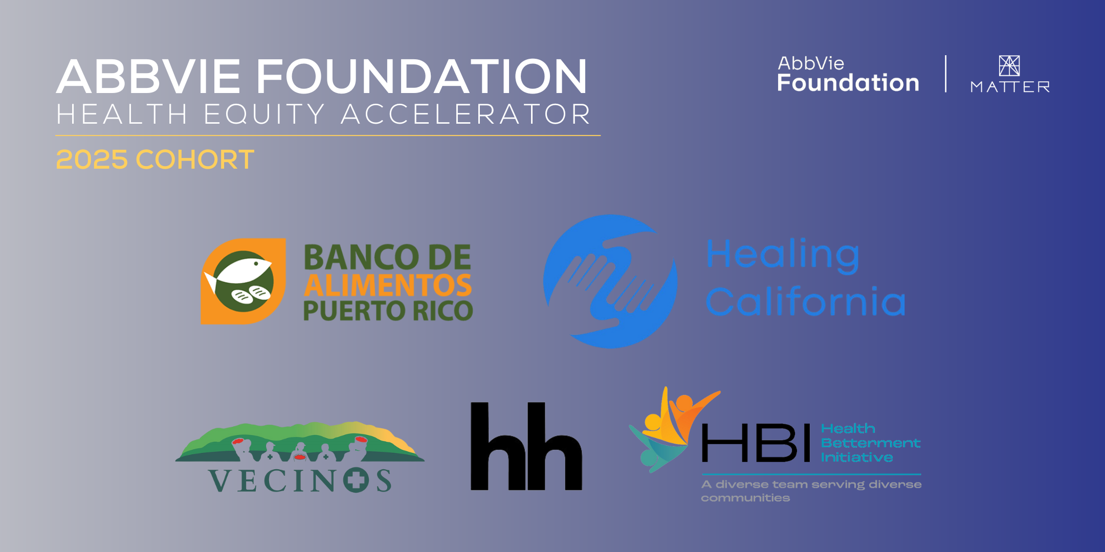 Five nonprofits selected to join the AbbVie Foundation Health Equity Accelerator