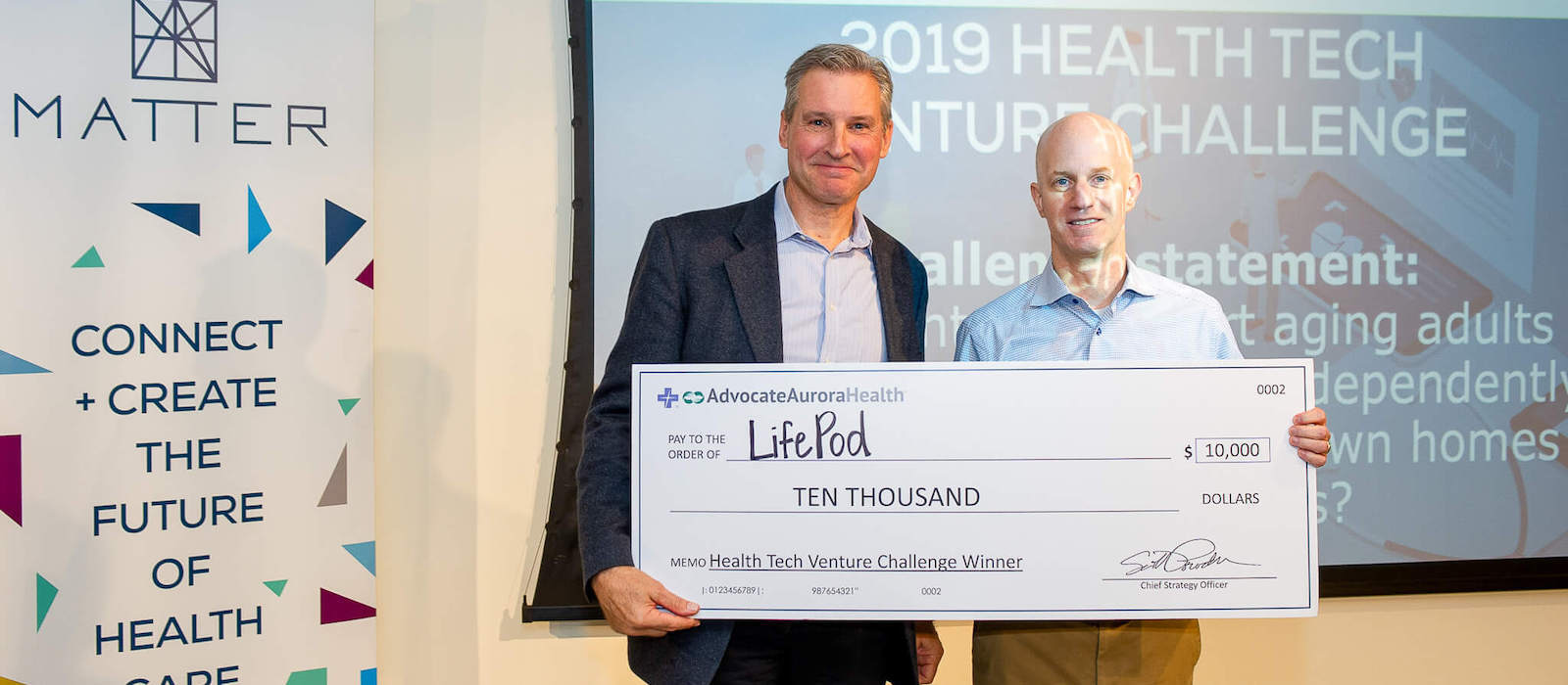 Advocate Aurora Health and MATTER announce 2019 Health Tech Venture Challenge winner
