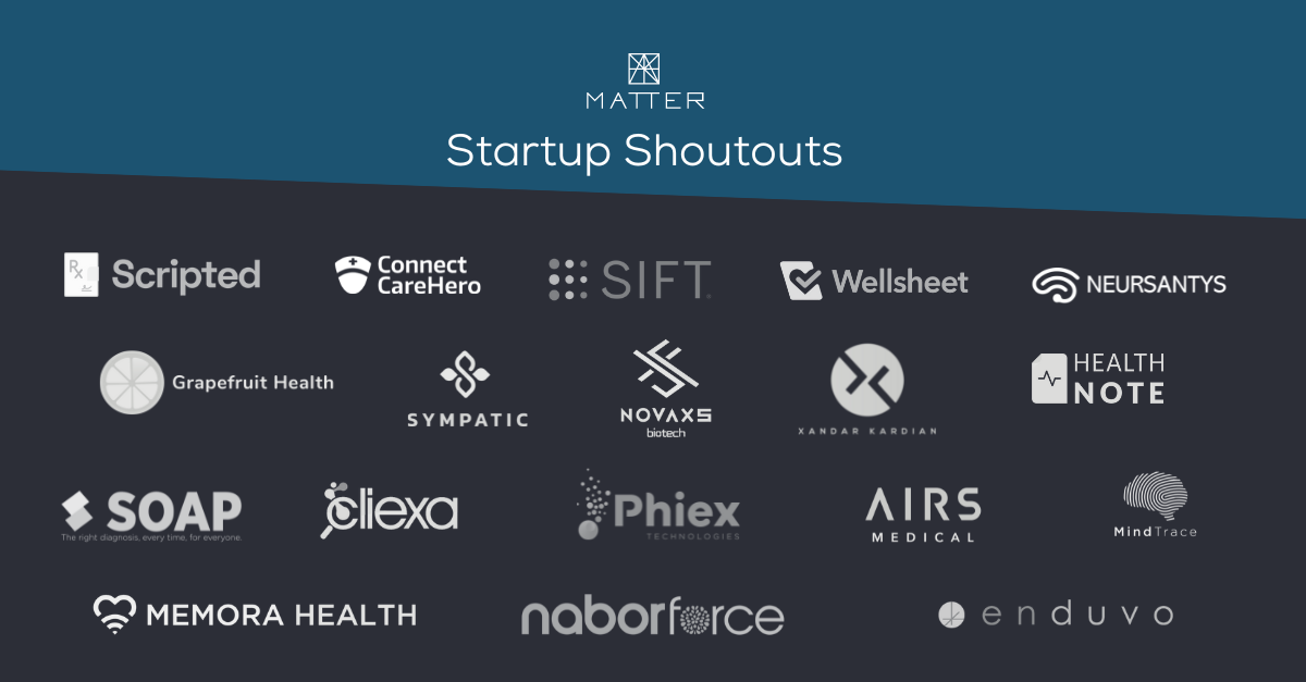 MATTER Startup Shoutouts: August 2022