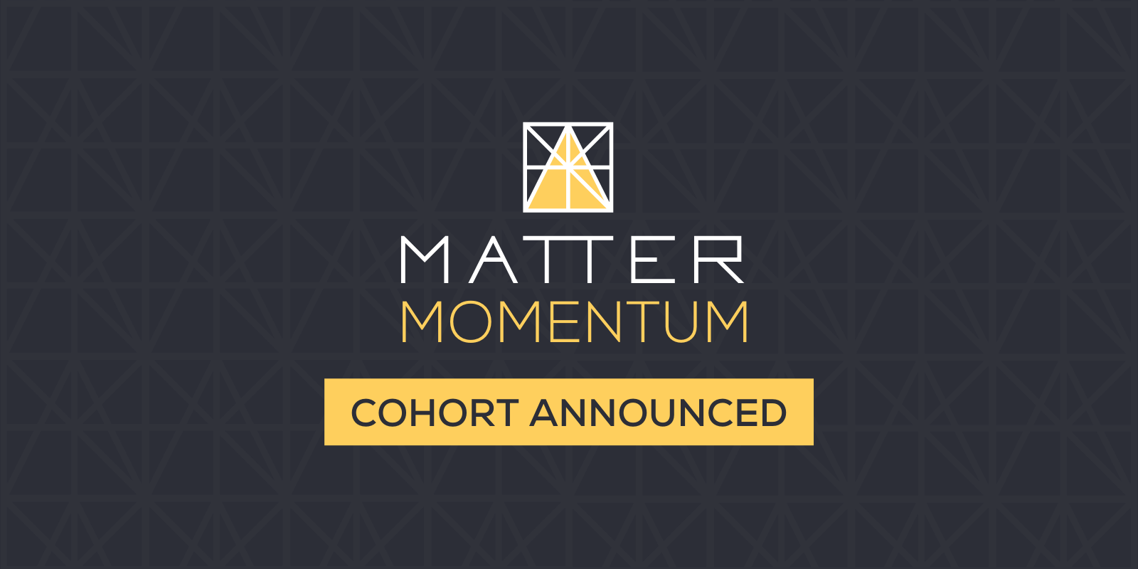 Inaugural MATTER Momentum accelerator cohort announced