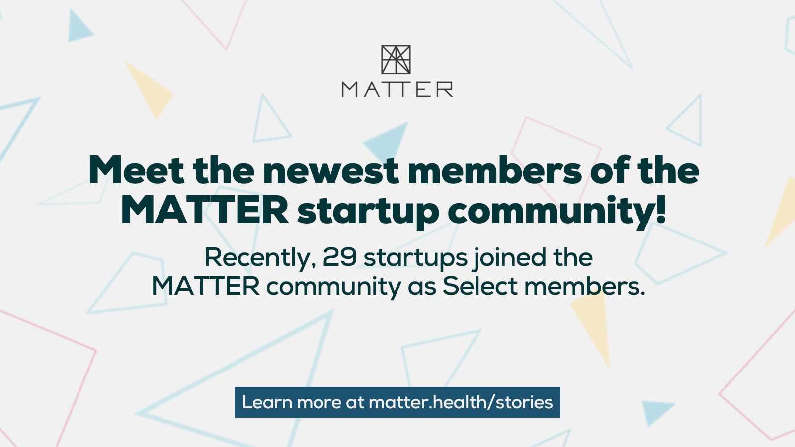 Winter 2024-25: Meet the newest members of the MATTER startup community
