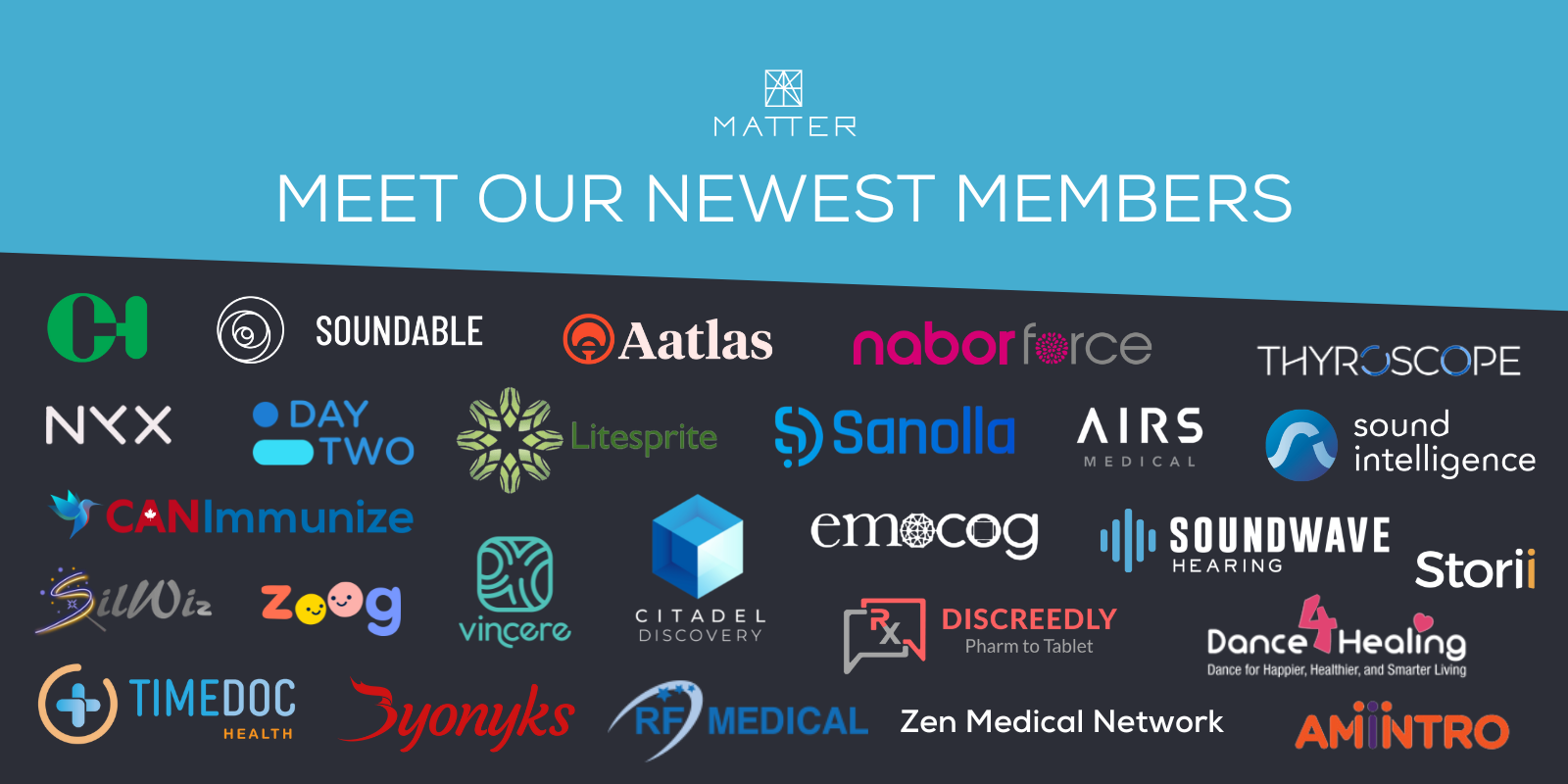 August 2022: Meet the newest members of the MATTER startup community