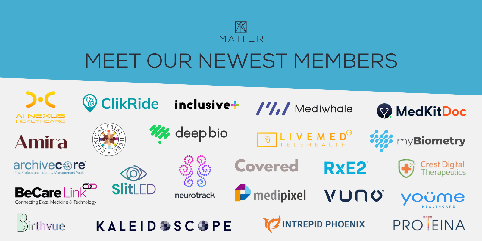 July 2023: Meet the newest members of the MATTER startup community