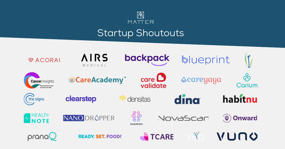 MATTER startup shoutouts: Spring 24