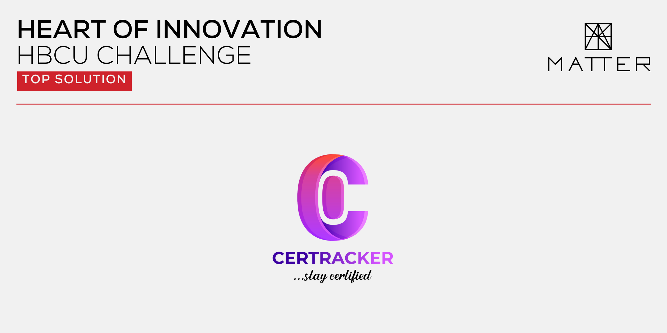 MATTER announces top solution for the Heart of Innovation HBCU Challenge